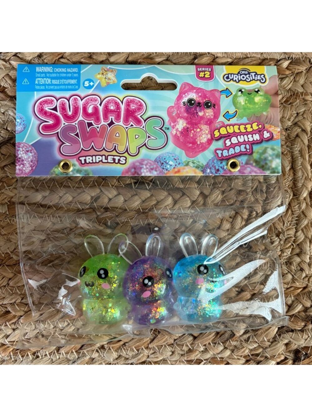 VIRAL Bunnies Sugar Swaps Triplets Squishy by Orb Curiosities Bunnies NEW PACK